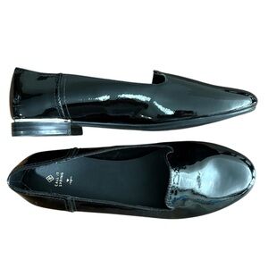 Call it Spring Shiny Black Loafers